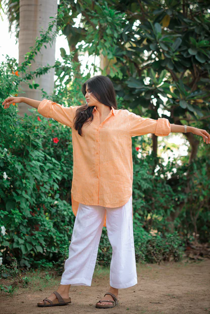 Asymmetrical Linen Tops