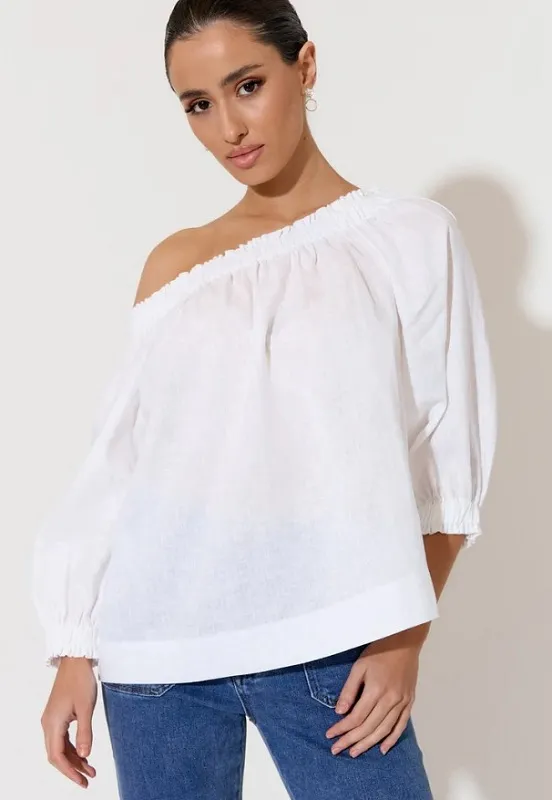 Off-the-Shoulder Linen Tops