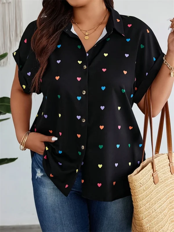 Women’s Vintage Linen Shirt Five-Point Sleeve Casual Summer Fashion Top