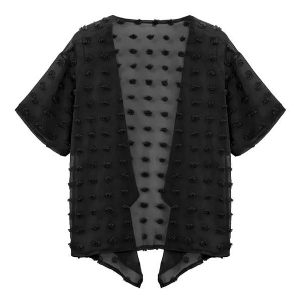 Ladies Mid-Sleeve Casual Cardigan Summer Loose Stylish Beach Shirt - Image 2